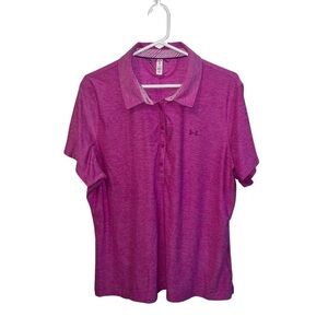 Under Armour Women's Pink Polo Shirt